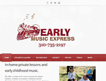 Tablet Screenshot of earlymusicexpress.com